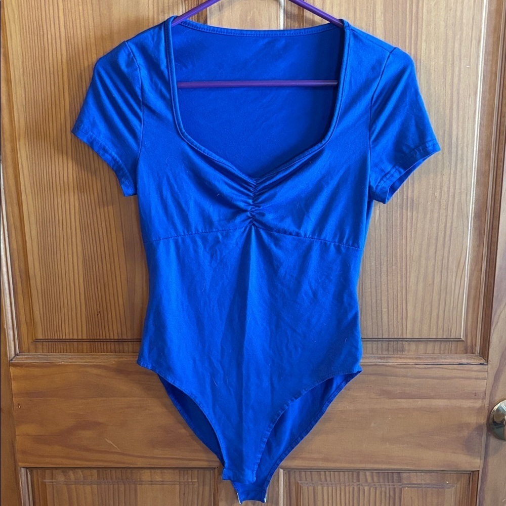 Blue Short Sleeve Bodysuit